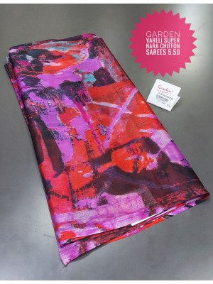 Garden Vareli Super Nara Chiffon Saree